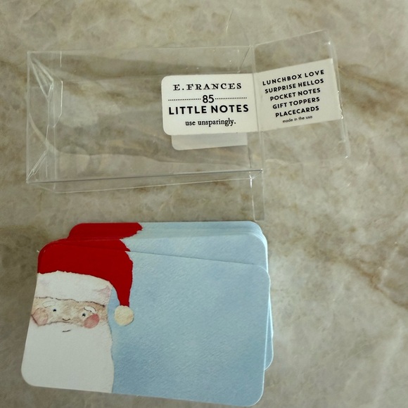 E. Frances Santa Little Notes Place Cards with Bonus Gold Foil Dots Tent Cards - Picture 3 of 6